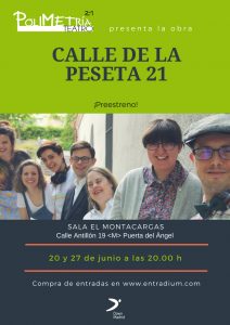 Cartel publicitario de Polimetría 21 de Down Madrid